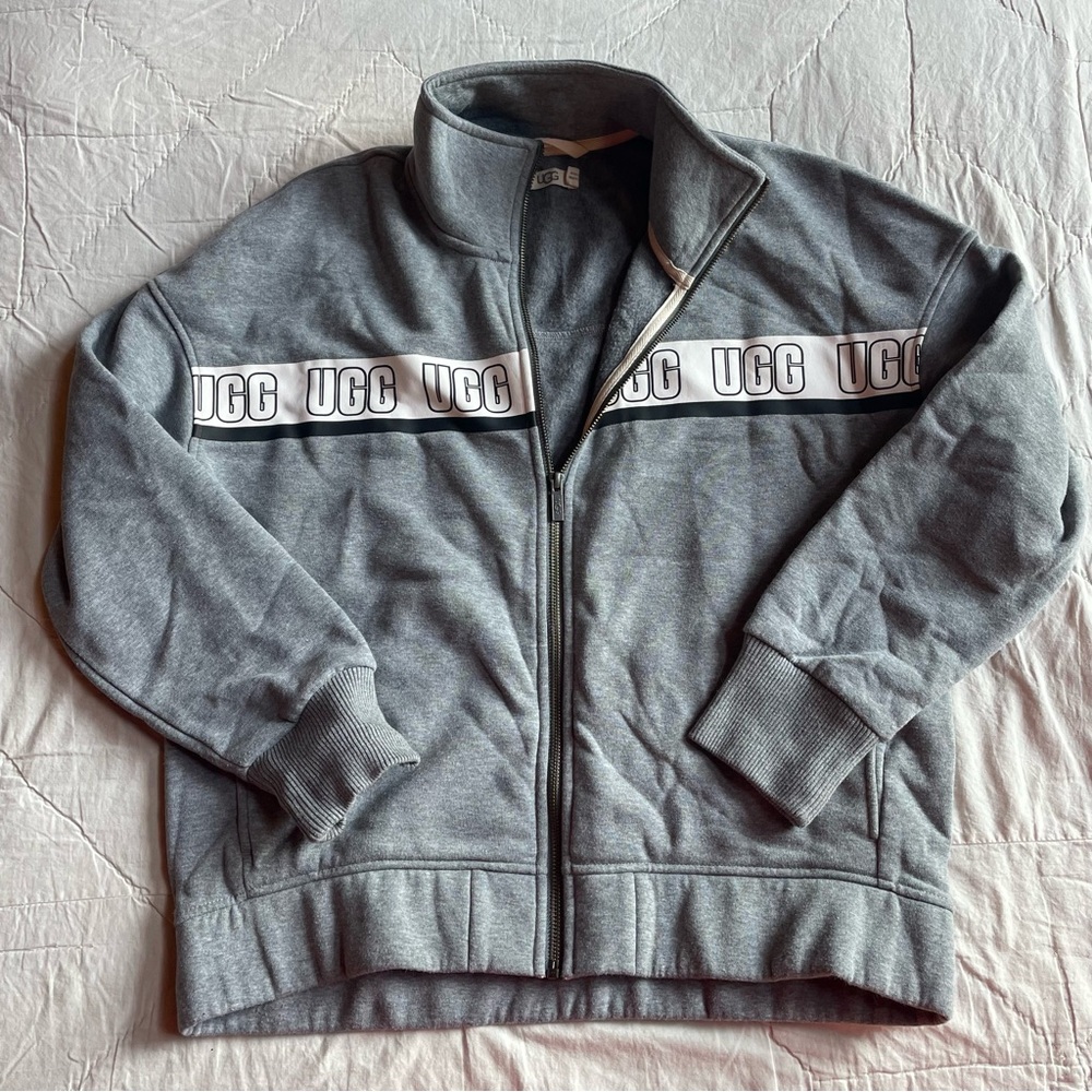 Women's UGG Zip‎ Up Gray Jacket Size Medium